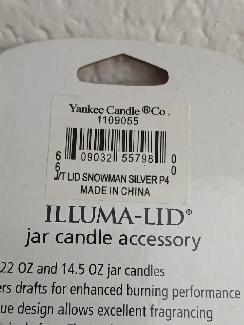NWT Yankee Candle Silver Snowman Illuma-Lid Jar Ring Christmas